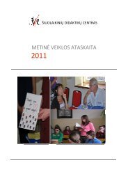 2011 m. ataskaita - Å iuolaikiniÅ³ didaktikÅ³ centras