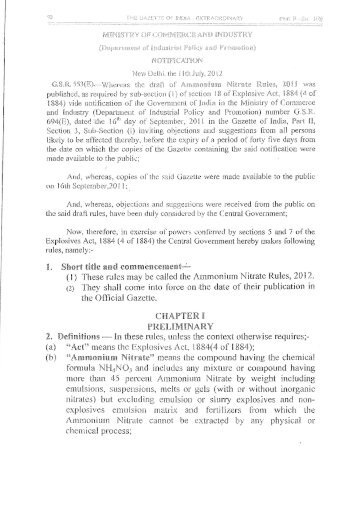 Ammonium Nitrate Rules - 2012 - English Version - Petroleum and ...