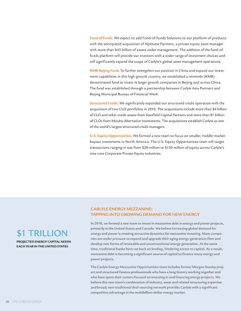 2010 Annual Report - The Carlyle Group