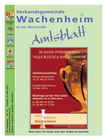 Tourist-Information - Verbandsgemeinde Wachenheim