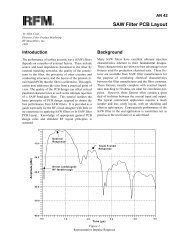 SAW Filter PCB Layout (AN42) - RF Monolithics, Inc.