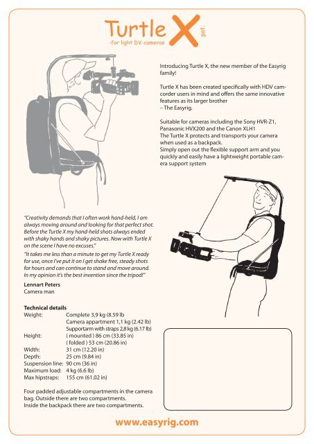 Turtle X - Easyrig