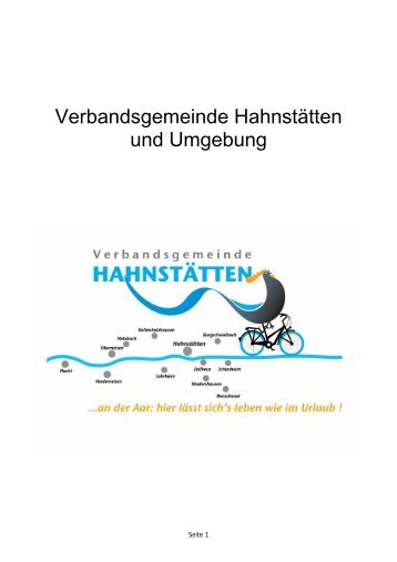 Verbandsgemeinde Hahnstätten und Umgebung - VG Hahnstätten