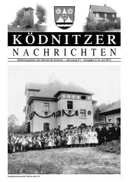 Ködnitzer Nachrichten Juli 2011 - Verwaltungsgemeinschaft Trebgast