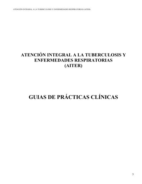 atención integral a la tuberculosis y enfermedades respiratorias (aiter)