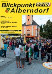 BIERFEST am 5. Juli am Ortsplatz HALBZEITBILANZ Das hat die ...