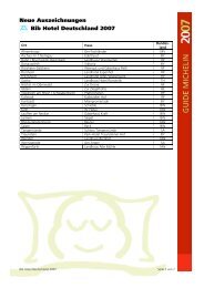 Neue Auszeichnungen * Bib Hotel Deutschland 2007 - ViaMichelin