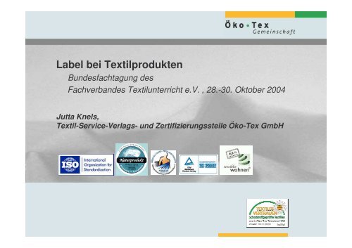 Label bei Textilprodukten - ViBiNeT