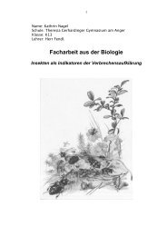 Facharbeit aus der Biologie - Mark Benecke