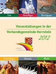 Veranstaltungskalender 2012 - Verbandsgemeinde Herrstein