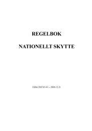 REGELBOK NATIONELLT SKYTTE