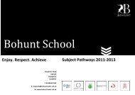 Pathways Booklet - Bohunt School