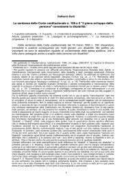 Raffaello Belli, La sentenza della Corte costituzionale n. 106 e il 