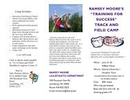 Ramsey Moore Track Camp - Liberty Christian Academy