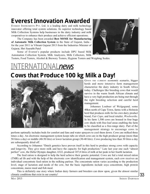 NEWS - Indian Dairy Association