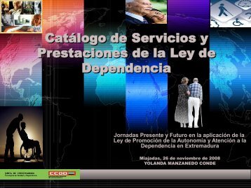 Ponencia CatÃ¡logo de Servicios y Prestaciones de la Ley