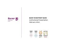 BANIF INVESTMENT BANK Institutional Presentation February 2012