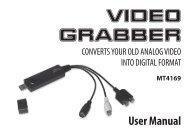 User Manual VIDEO GRABBER - Media-Tech Polska