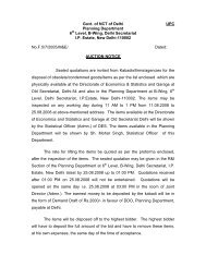 Govt. of NCT of Delhi UPC Planning Department 6th Level, B-Wing ...