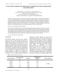 Uso de solventes orgÃ¡nicos como dispersantes de molienda para ...