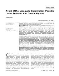 Adequate Examination Possible Under Sedation with Chloral Hydrate