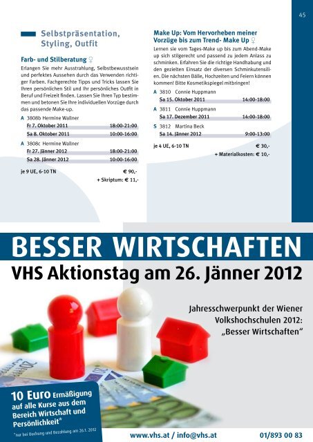 Herbst 2011 - Verband Wiener Volksbildung