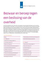 Brochure Bezwaar en beroep tegen een beslissing van de overheid