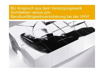 BU Anspruch aus dem Versorgungswerk Architekten versus priv ...