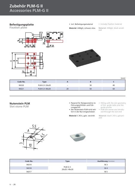 Gleit- und RollfÃƒÂ¼hrungen Rolling guide system