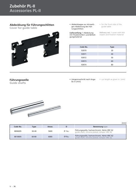 Gleit- und RollfÃƒÂ¼hrungen Rolling guide system