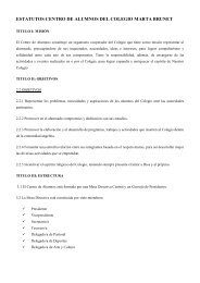 estatutos centro de alumnos - Colegio Marta Brunet