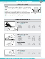 arctic cat windshields - Trans Can Imports