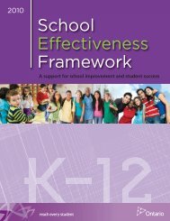 K-12 School Effectiveness Framework