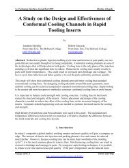 A Study on the Design and Effectiveness of Conformal Cooling ...