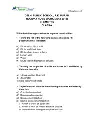 delhi public school, rk puram holiday home work ... - Educomp Online