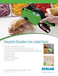 Daydots Double Line Label Guns - Food Safety Solutions - Ecolab