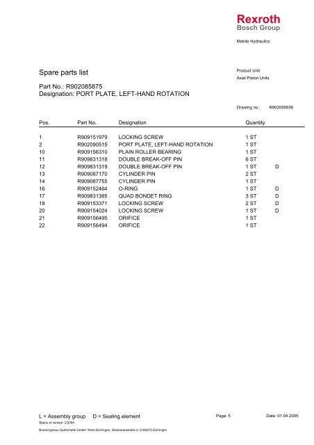 AA11VLO130DRG/10L - DDKS Industries, hydraulic components ...