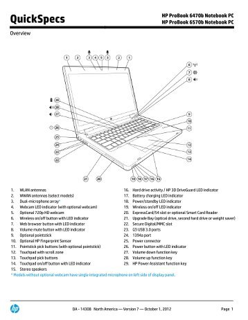 HP ProBook 6470b Notebook PC