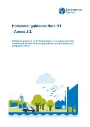 Hydrogeological risk assessment for landfills and the derivation of ...