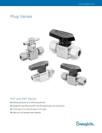 Plug Valves, P4T and P6T Series (MS-01-59;rev_8;en-US) - Swagelok