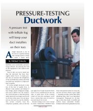 Pressure Testing Ductwork - The Energy Conservatory