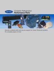 Container Refrigeration Performance Parts Brochure - Carrier ...