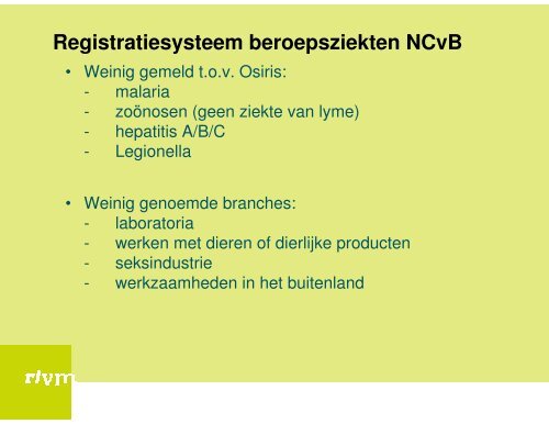 Arbeidsgerelateerde infectieziekten door Karin Heimeriks