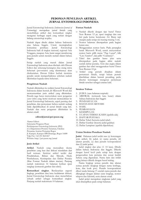 Jurnal Bahasa Indonesia Kata Nama : Buku Panduan Jurnal Ilmiah Dalam