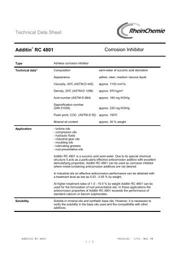 RC 4801 - Rhein Chemie WebShop