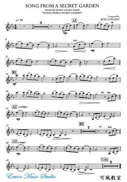 From A Secret Garden Violin Pdf