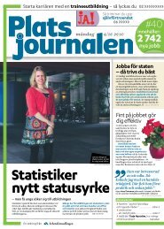 Statistiker nytt statusyrke â LÃ¤s artikeln i Platsjournalen hÃ¤r