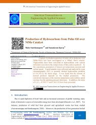 Production of Hydrocarbons from Palm Oil over NiMo Catalyst