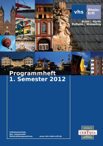Programmheft 1. Semester 2012 - Volkshochschule Rhein-Erft