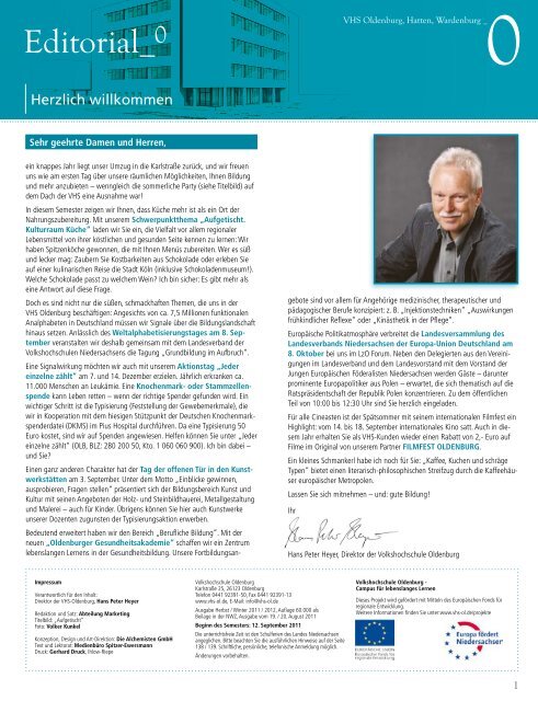 Editorial_0 - Volkshochschule Oldenburg
